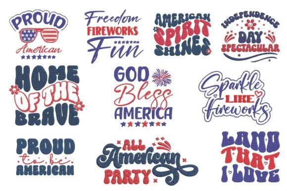 4th of July Patriotic Embroidery Bundle Review
