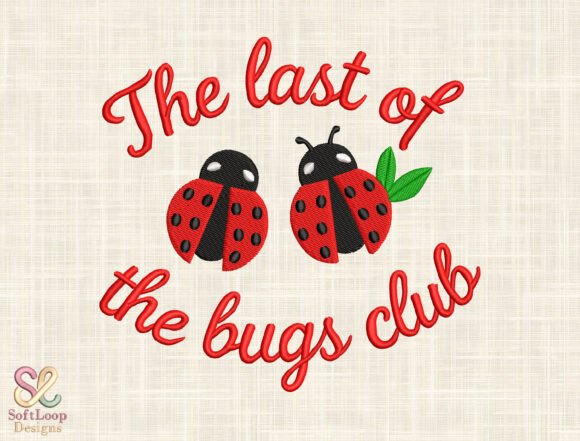 Bugs Club Embroidery Design: A Playful Addition to Craft Fair Goods