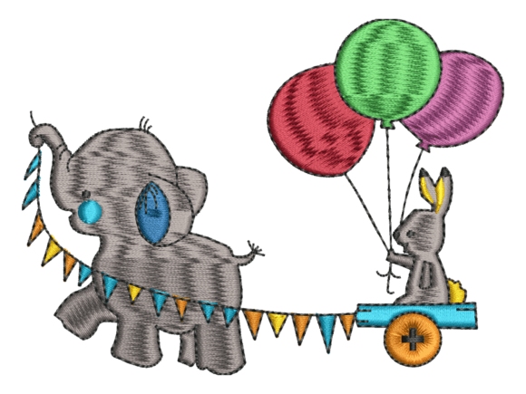 Cute Elephant Bunny Embroidery Design Review