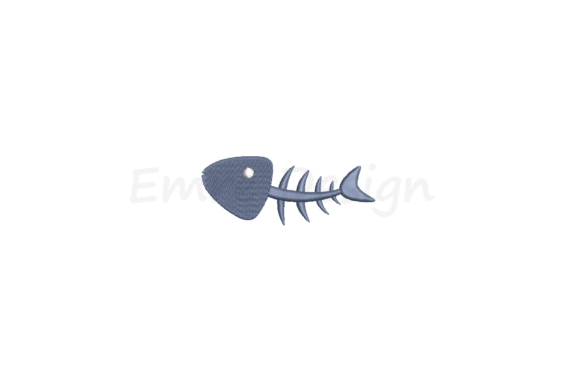 Fish Skeleton Embroidery Design: A Unique Touch for Personalized Gifts