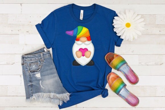 LGBT Pride Gnome Applique Embroidery
