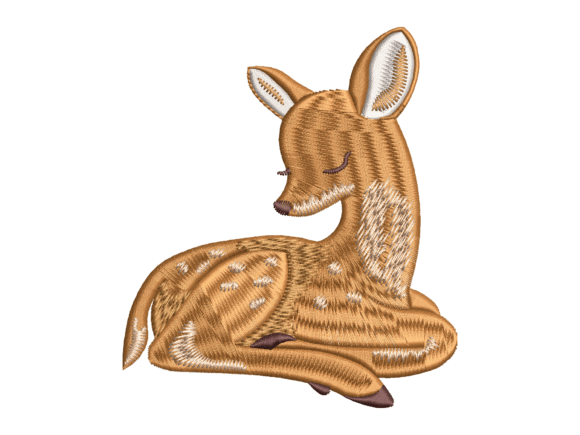 Reviewing Sleeping Cute Fawn Embroidery for Boutique Apparel