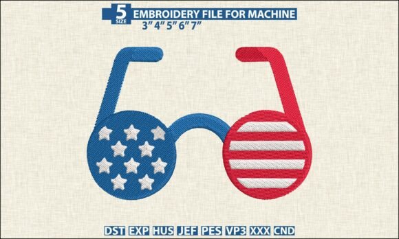USA Flag Glasses Embroidery Design: A Practical Review for Real Projects